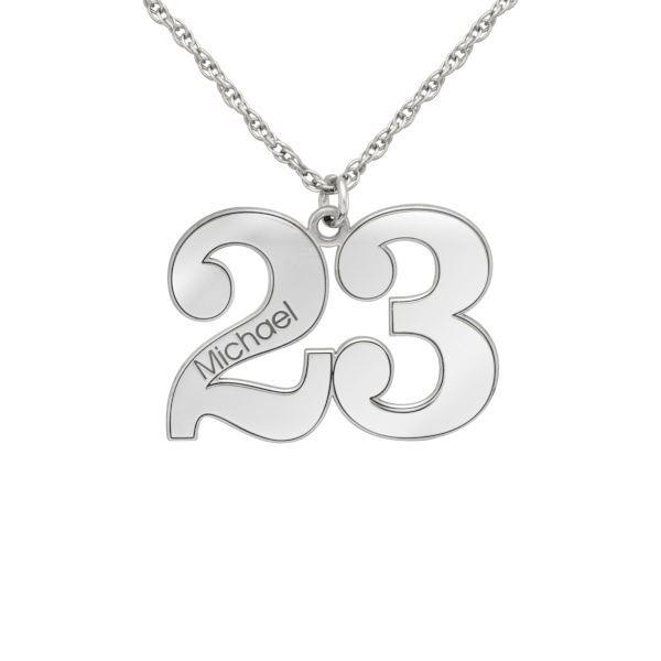 Personalized Number Pendant